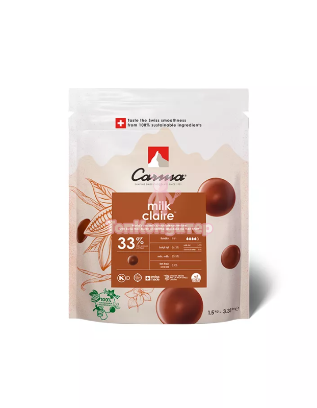 Шоколад молочный Carma Claire 33% 1,5 кг