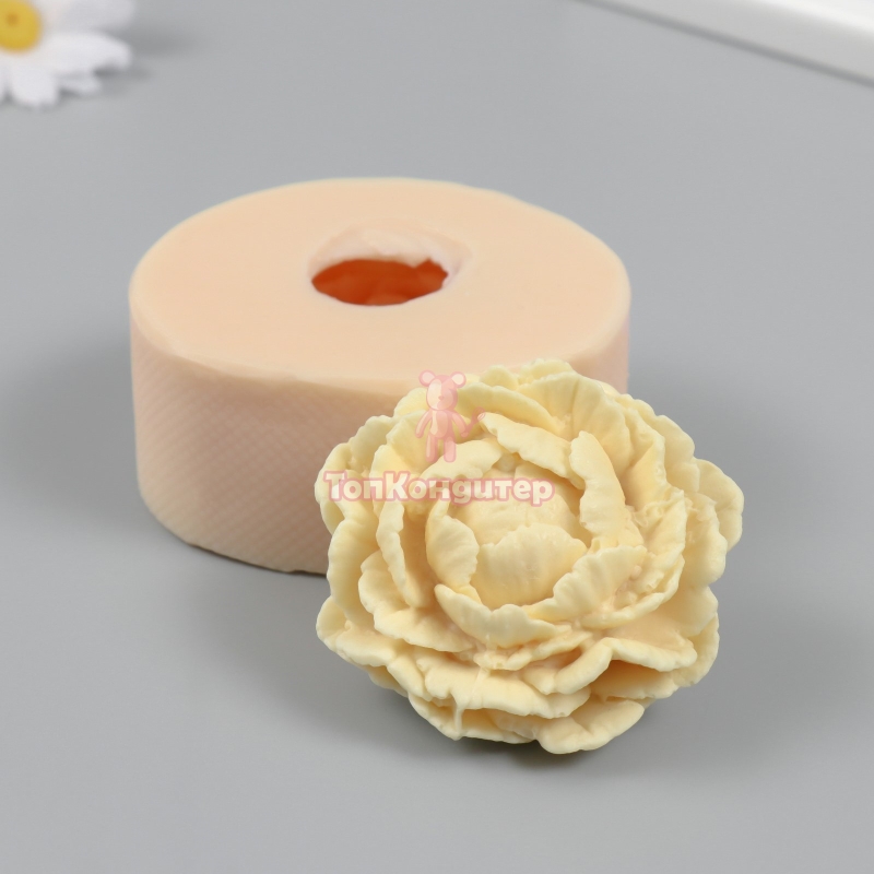 3D Молд "Пион" 6,5 см*6,5 см*3,5 см