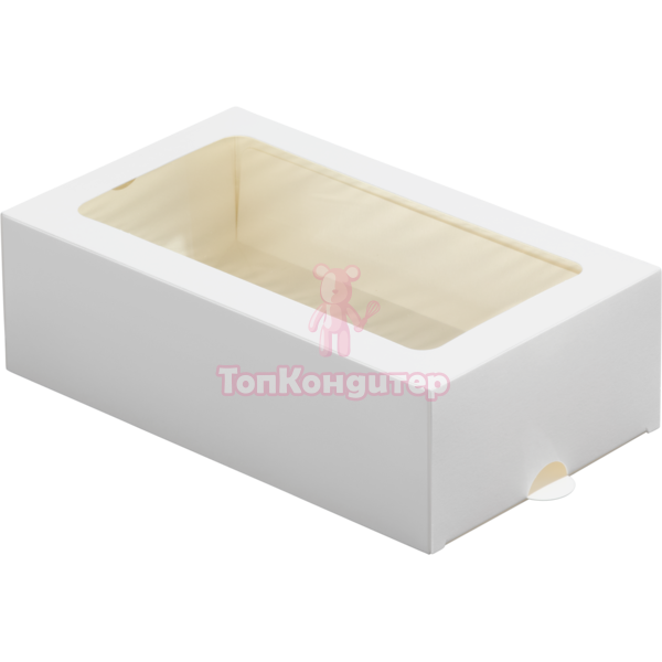 Коробка для макарун на 12 шт 18 см*11 см*5,5 см белая