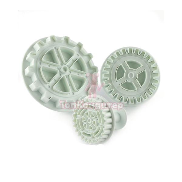 Набор плунжеров кондитерских "Шестеренки", 3 шт