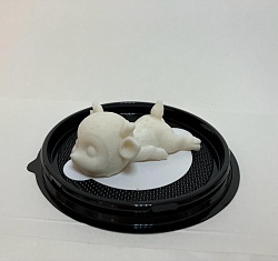 Фигура из шоколадной глазури Олененок лежит 3*7см