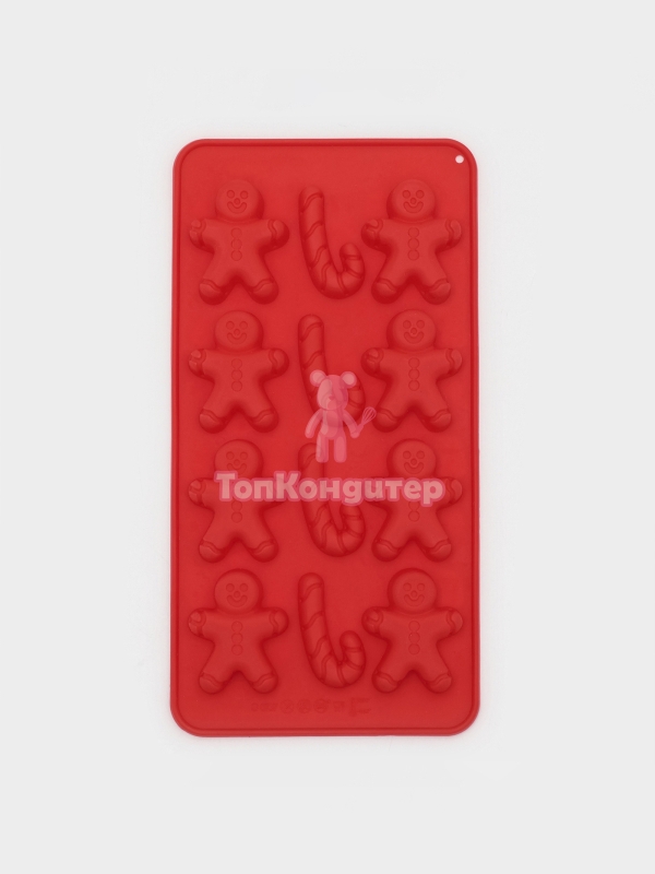 Форма для конфет и шоколада новогодняя Доляна «Карамельное чудо», силикон, 21×10 см, 12 ячеек (3.5×3.5 см)