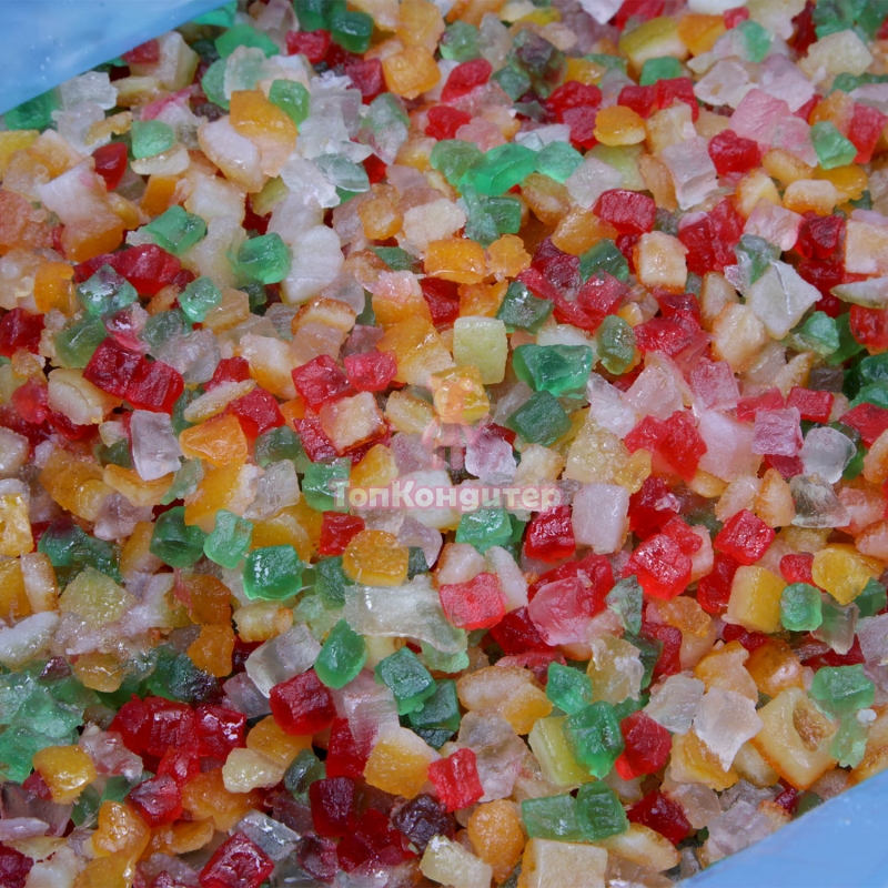 Цукаты фруктовый салат 0,6 см*6 см 200 гр, Румыния