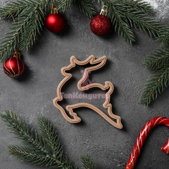 Форма для вырезки теста «Олень»