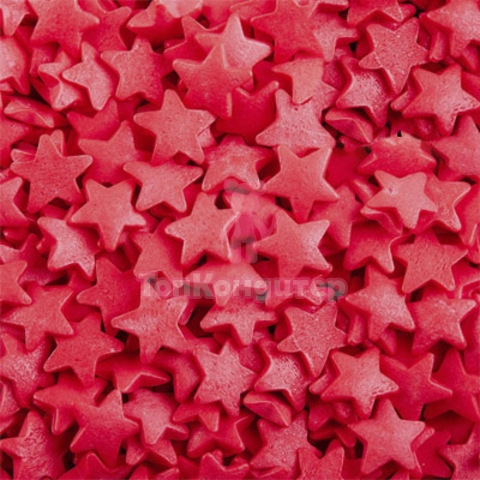 Посыпка "Звездочки мини" Красные 50 гр