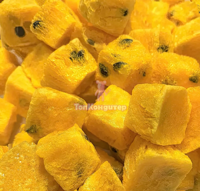 Маракуйя сублимированной сушки кубики 1 см*1,5 см 100 гр