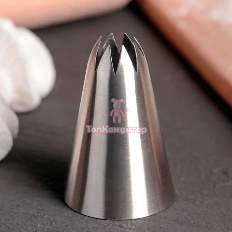 Насадка кондитерская «Закрытая звезда», d=3,4 см, вых. 1,1 см (350)