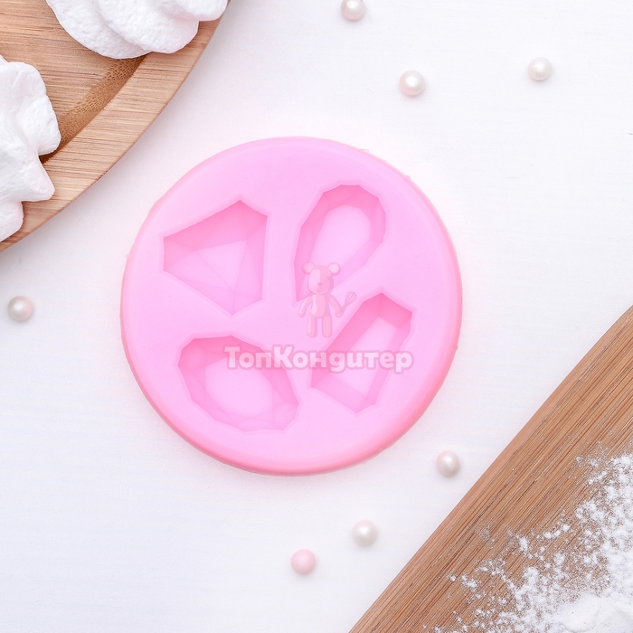 Молд 7,3х1 см "Драгоценные камни"