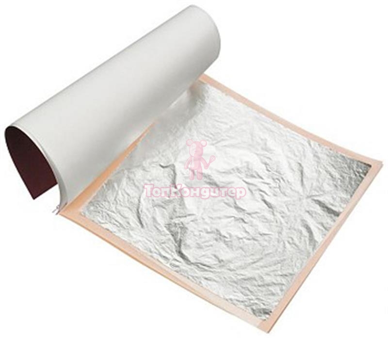 Серебро лист (поталь) 14*14 см