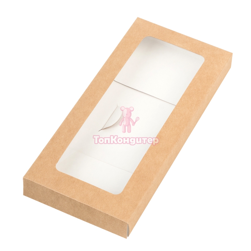 Коробка для шоколадной плитки 17 см*8 см*1,7 см конверт крафт