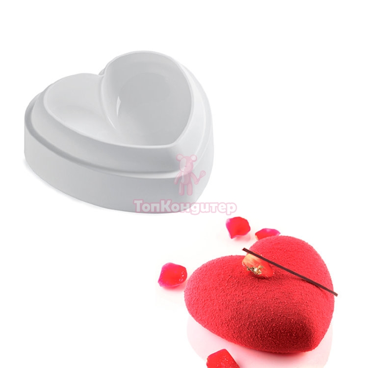 Форма "Сердце" 15,5 см*15,5 см*5,5 см